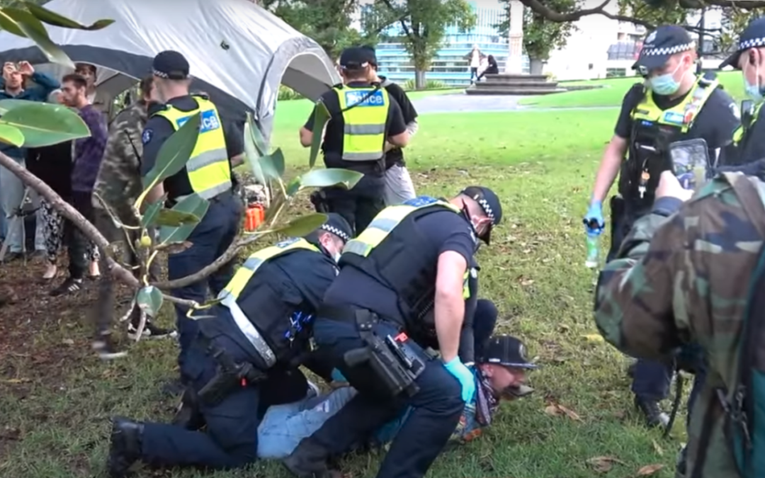 Mayhem Erupts at Melbourne Cannabis Rally as Police Haul Off Patients